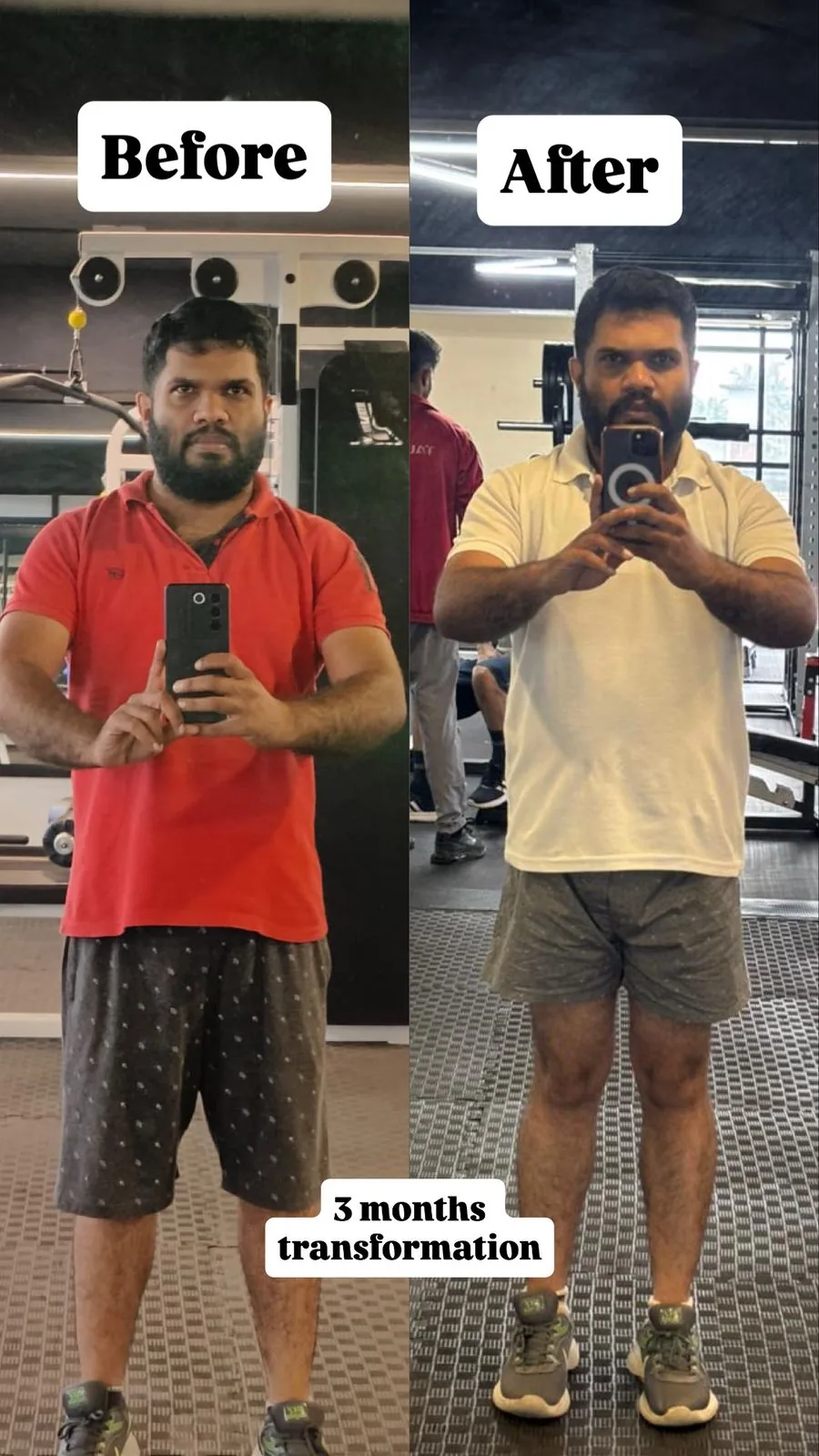 Member transformation — 83kg to 60kg
